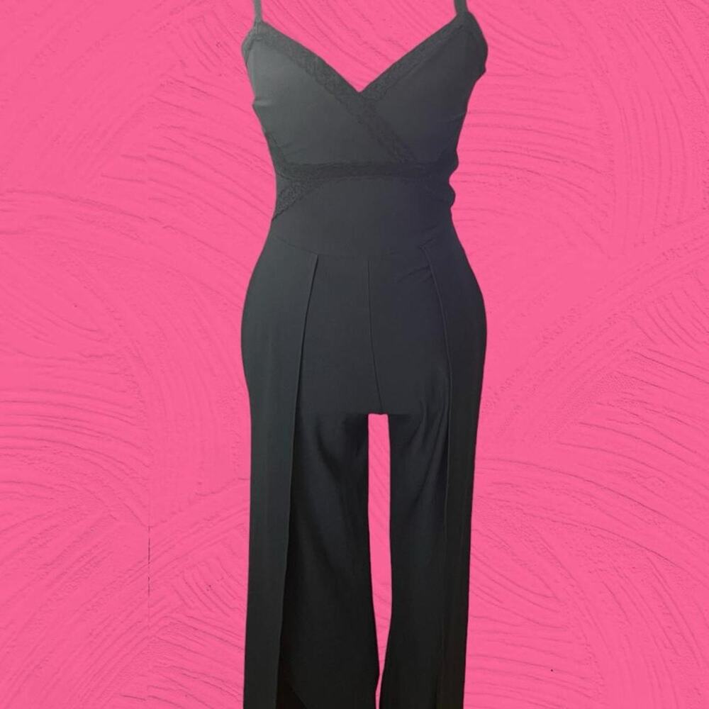 Bongo wrap front wide leg jumpsuit sleek